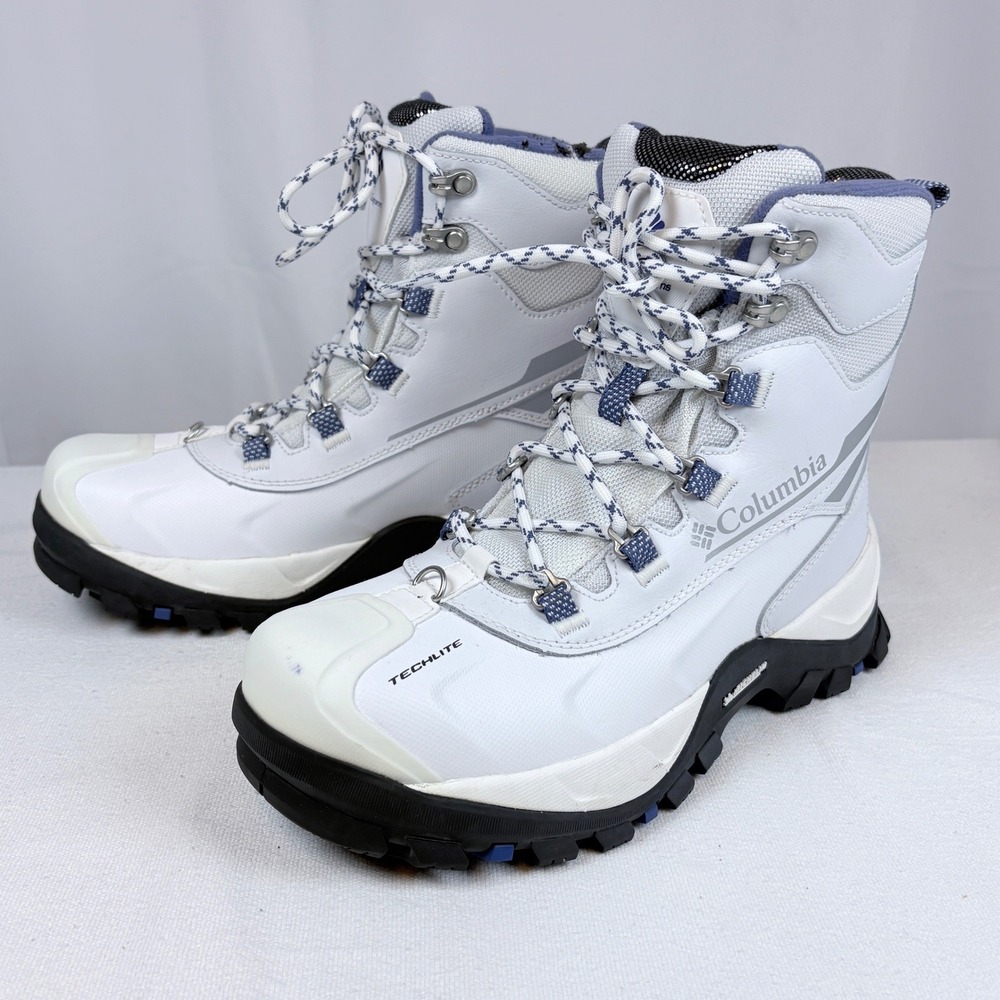 Columbia Bugaboot IV Omni-Heat Waterproof Winter Boots White BL5978 Women 8.5